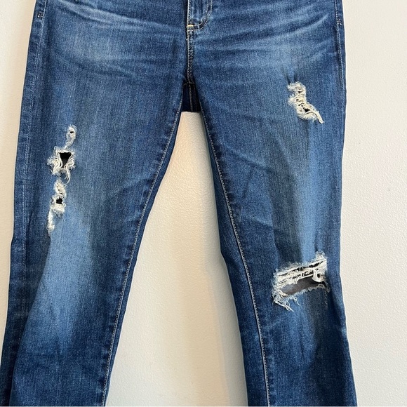 Adriano Goldschmied Jeans Womens 27 Denim The Legging Ankle Distressed Skinny AG - Picture 3 of 16
